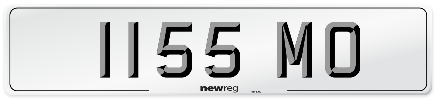 1155 MO Number Plate from New Reg